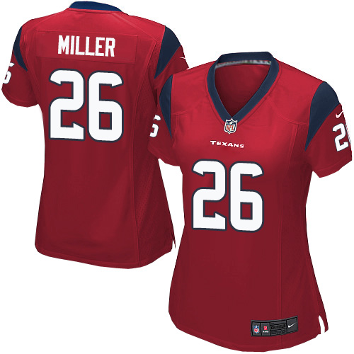 Women's Game Lamar Miller Nike Jersey Red Alternate - #26 NFL Houston Texans